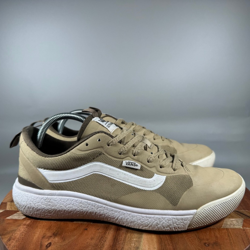 Vans UltraRange EXO Tan Brown White Low Top Sneakers Mens 9.5 Womens 11